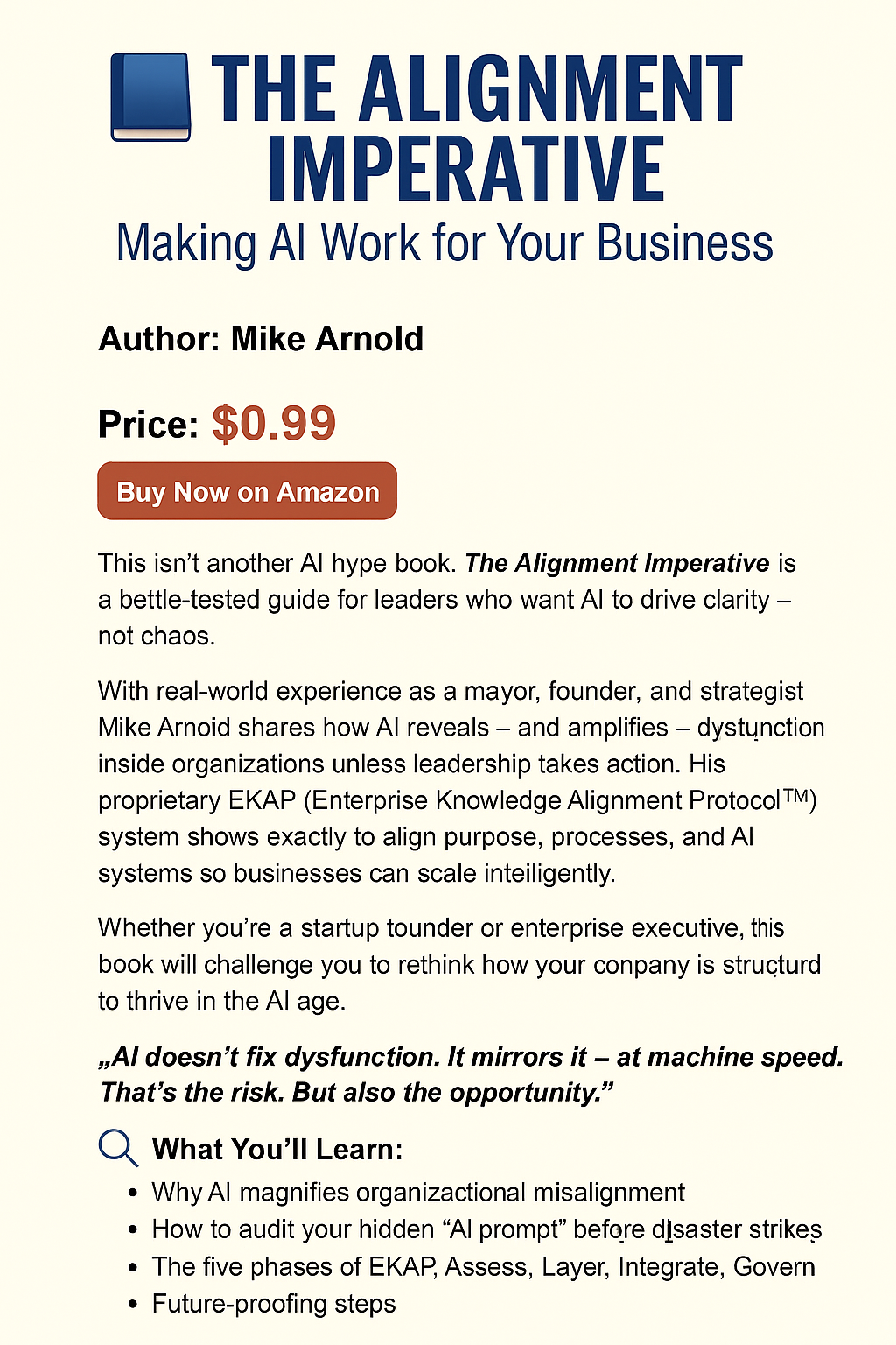 The Alignment Imperative Book Preview